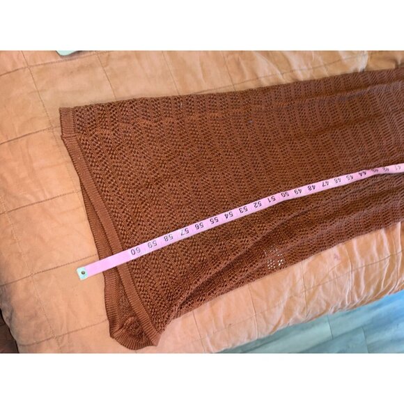 NWTHouse of Harlow 1960 REVOLVE Naomh Crochet Mix MaxiDress in Rust  S Small Wom - Picture 11 of 14